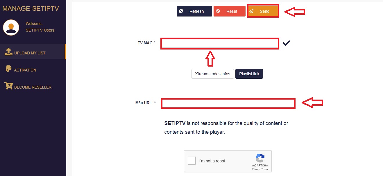 رهنمای نصب IPTV در اپ SET IPTV